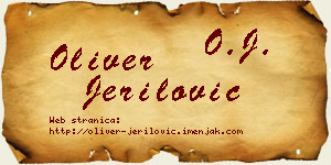Oliver Jerilović vizit kartica
